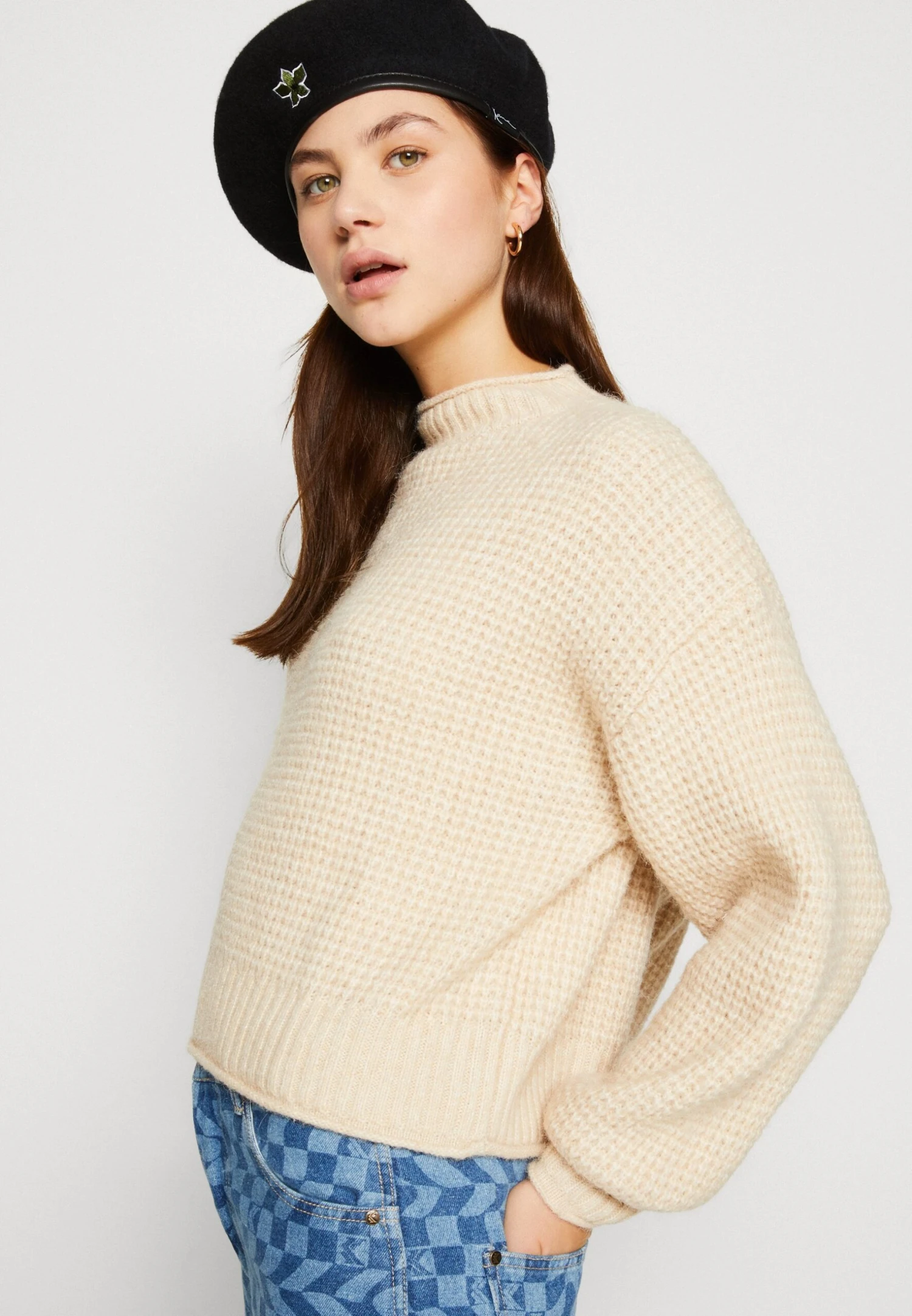 Even&Odd Moss Stitch Jumper - Pullover - Sand – Image 4