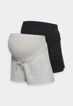 2 Pack - Short - Black/Mottled Light Grey