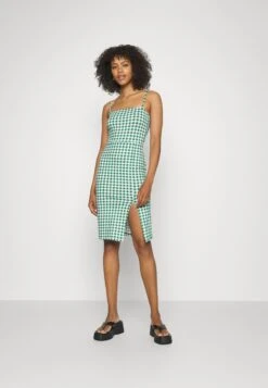Even&Odd Strappy Mini Bodycon Dress - Robe En Jersey - Green