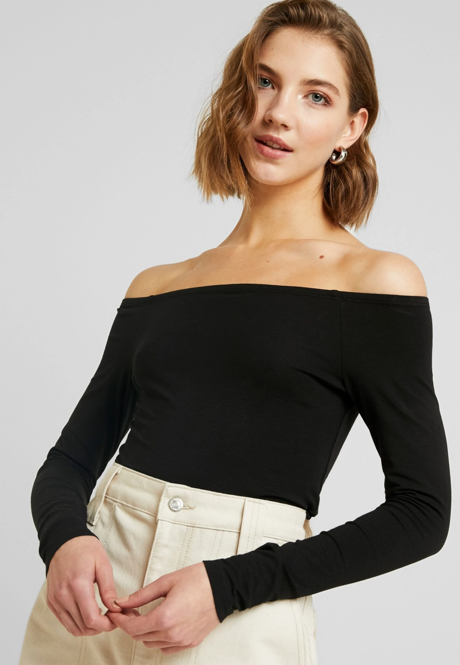 Even&Odd Basic - T-Shirt À Manches Longues - Black – Image 4