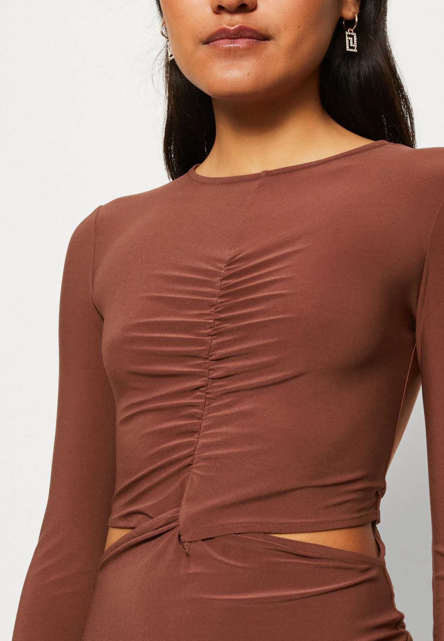 Even&Odd Robe En Jersey - Brown – Image 6