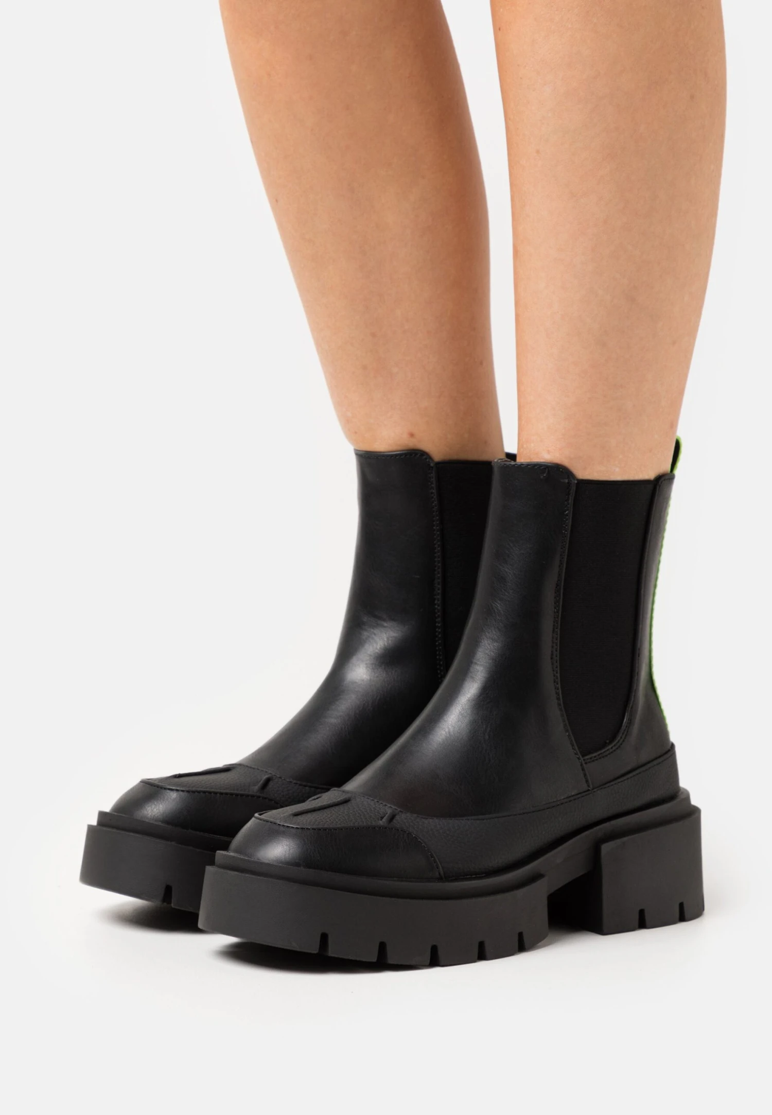 Even&Odd Winter Boot - Bottines À Plateau - Black