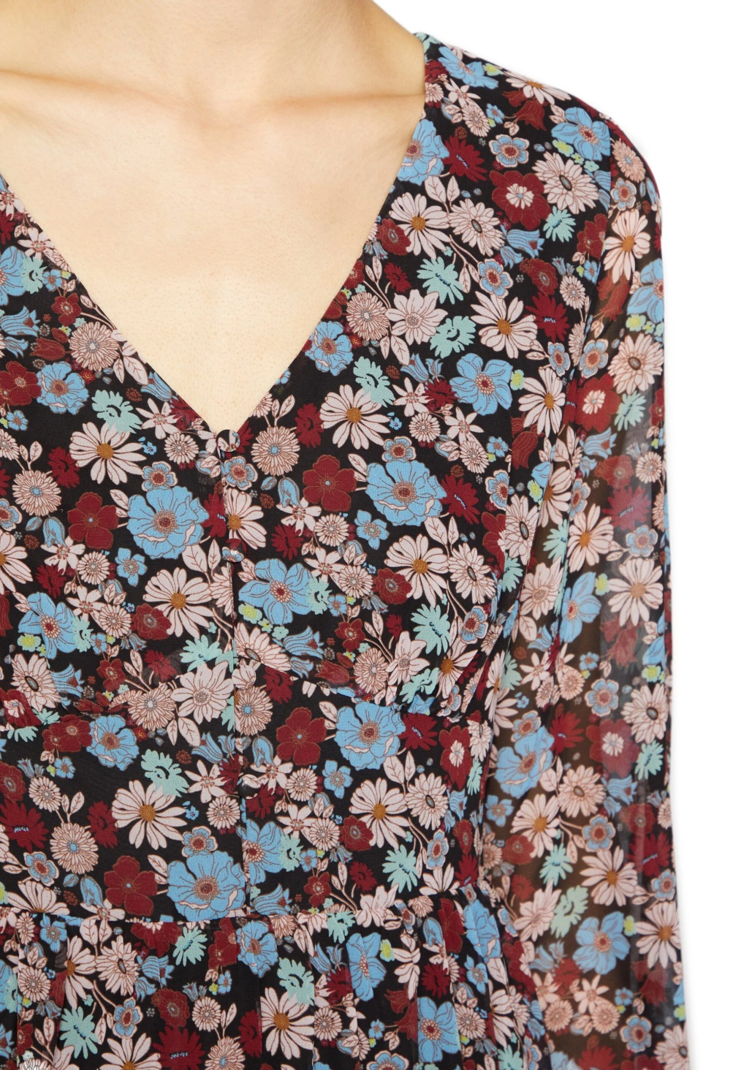 Even&Odd Robe De Jour - Black/Red/Multi-Coloured – Image 6