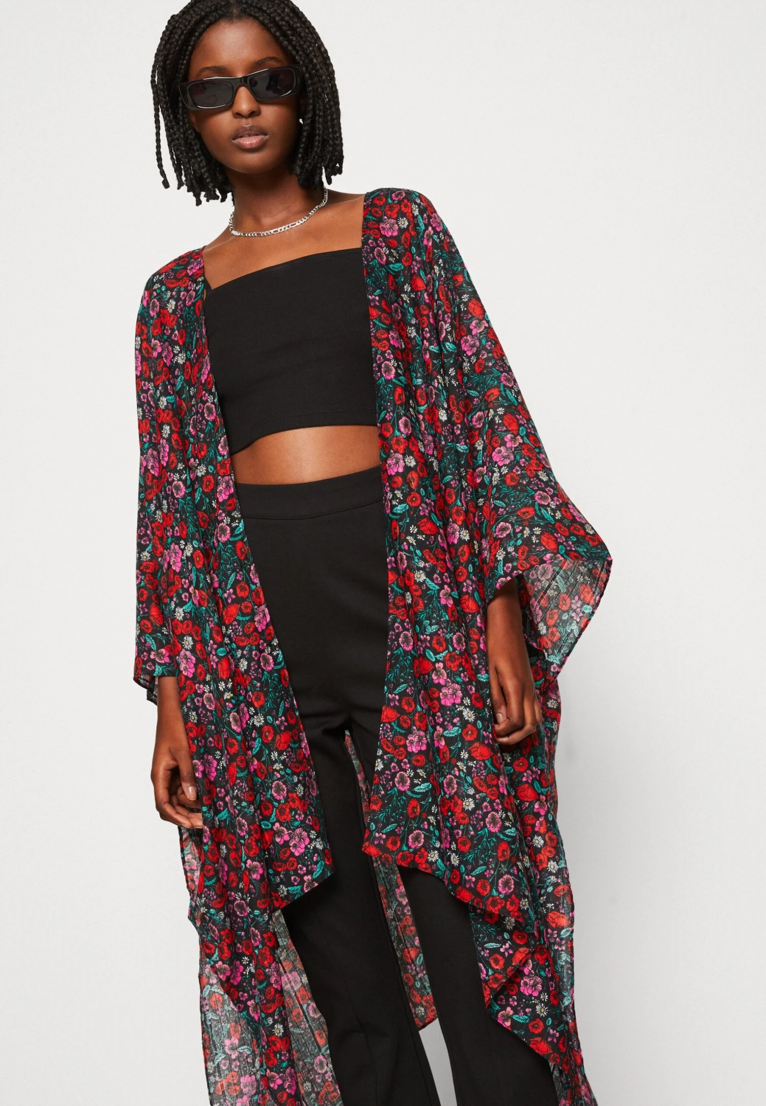 Even&Odd Floral - Veste Légère - Red – Image 4