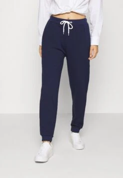 Even&Odd Regular Fit Jogger With Contrast - Pantalon De Survêtement - Dark Blue