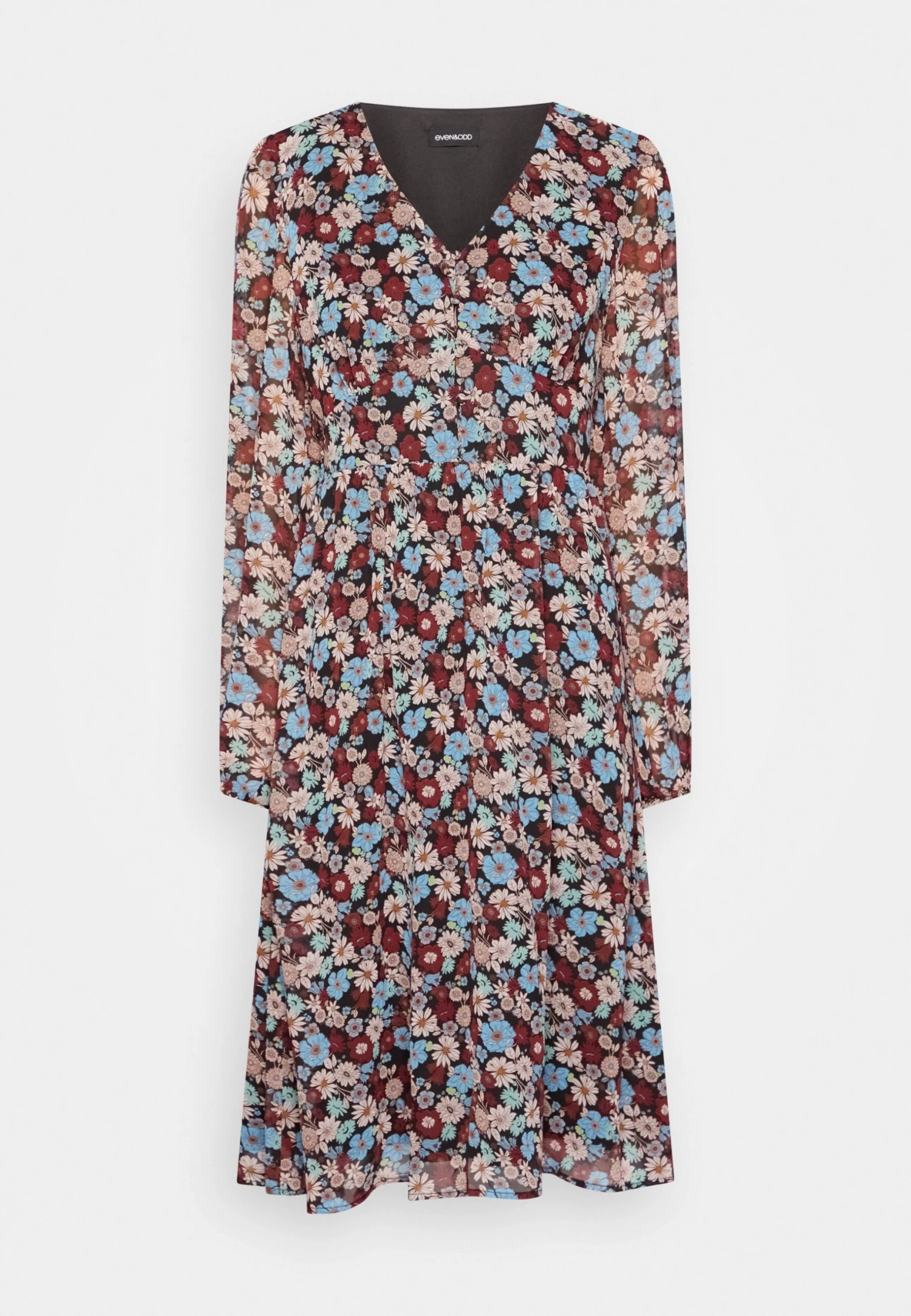 Even&Odd Robe De Jour - Black/Red/Multi-Coloured – Image 5