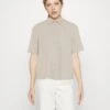 Even&Odd Linen-Mix Button Down Blouse - Chemisier - Beige