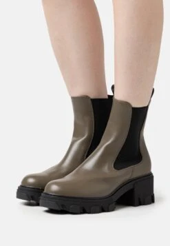 Bottines À Plateau - Khaki