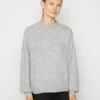 Even&Odd Pullover - Mottled Light Grey