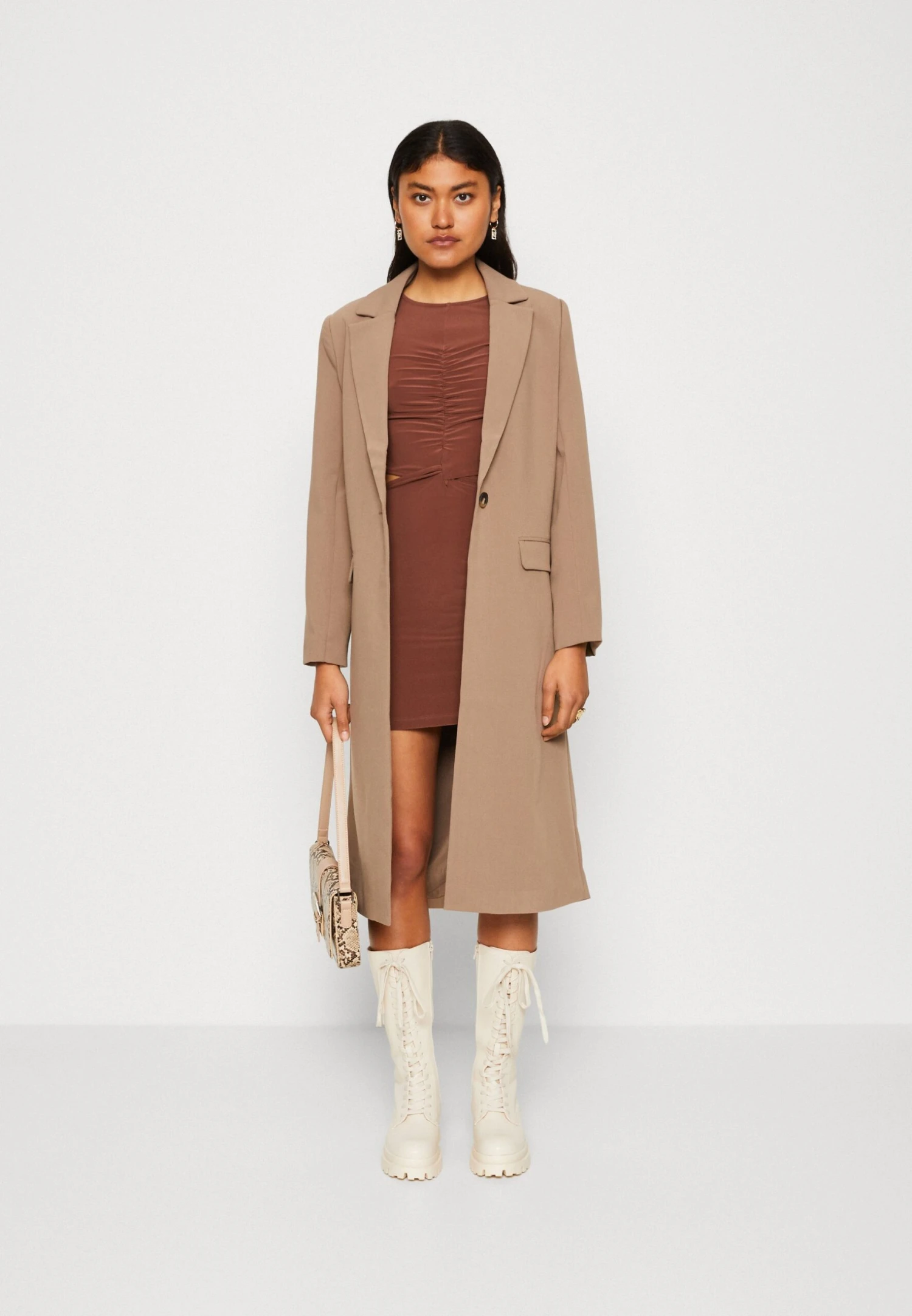 Even&Odd Robe En Jersey - Brown – Image 2