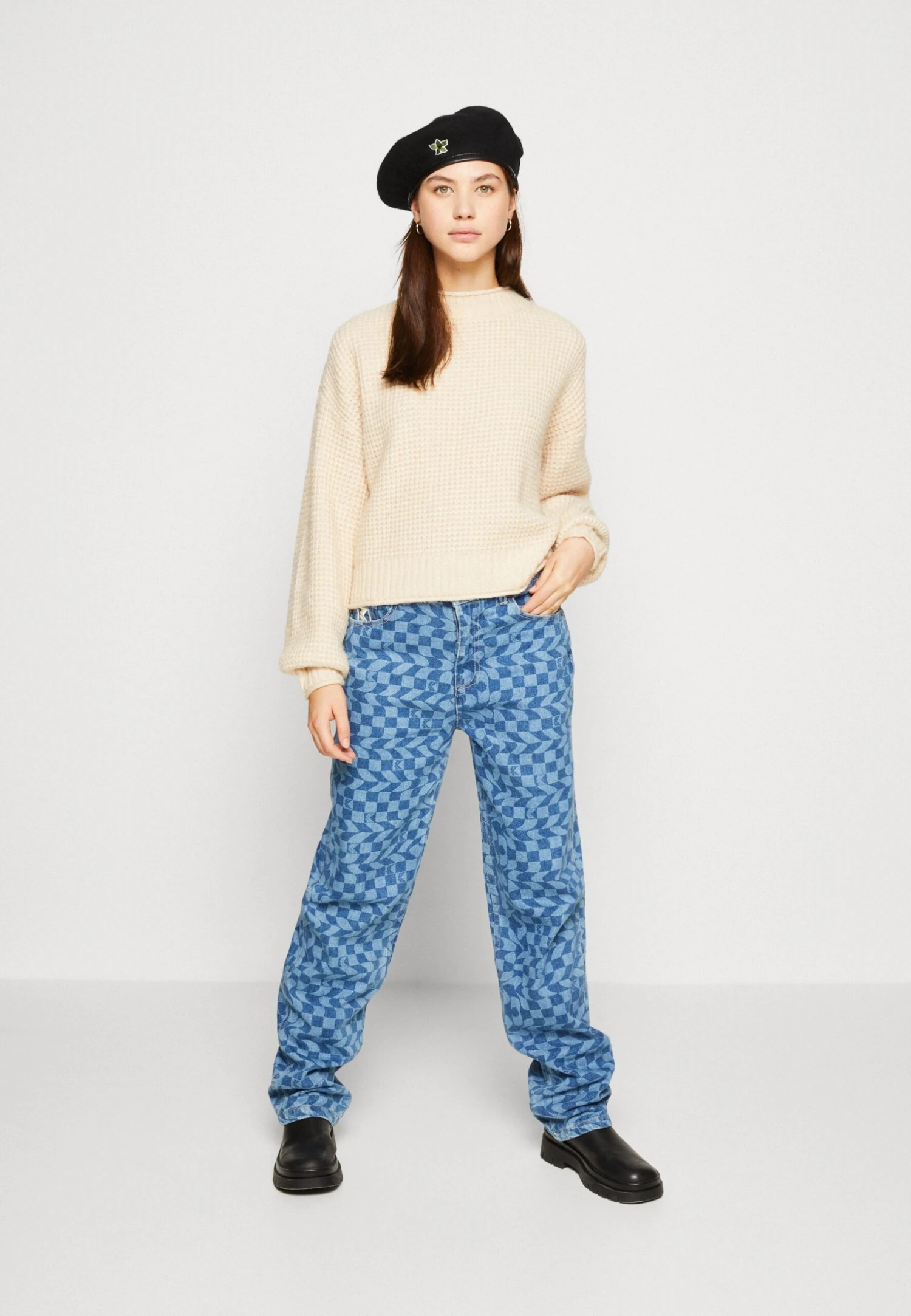 Even&Odd Moss Stitch Jumper - Pullover - Sand – Image 2