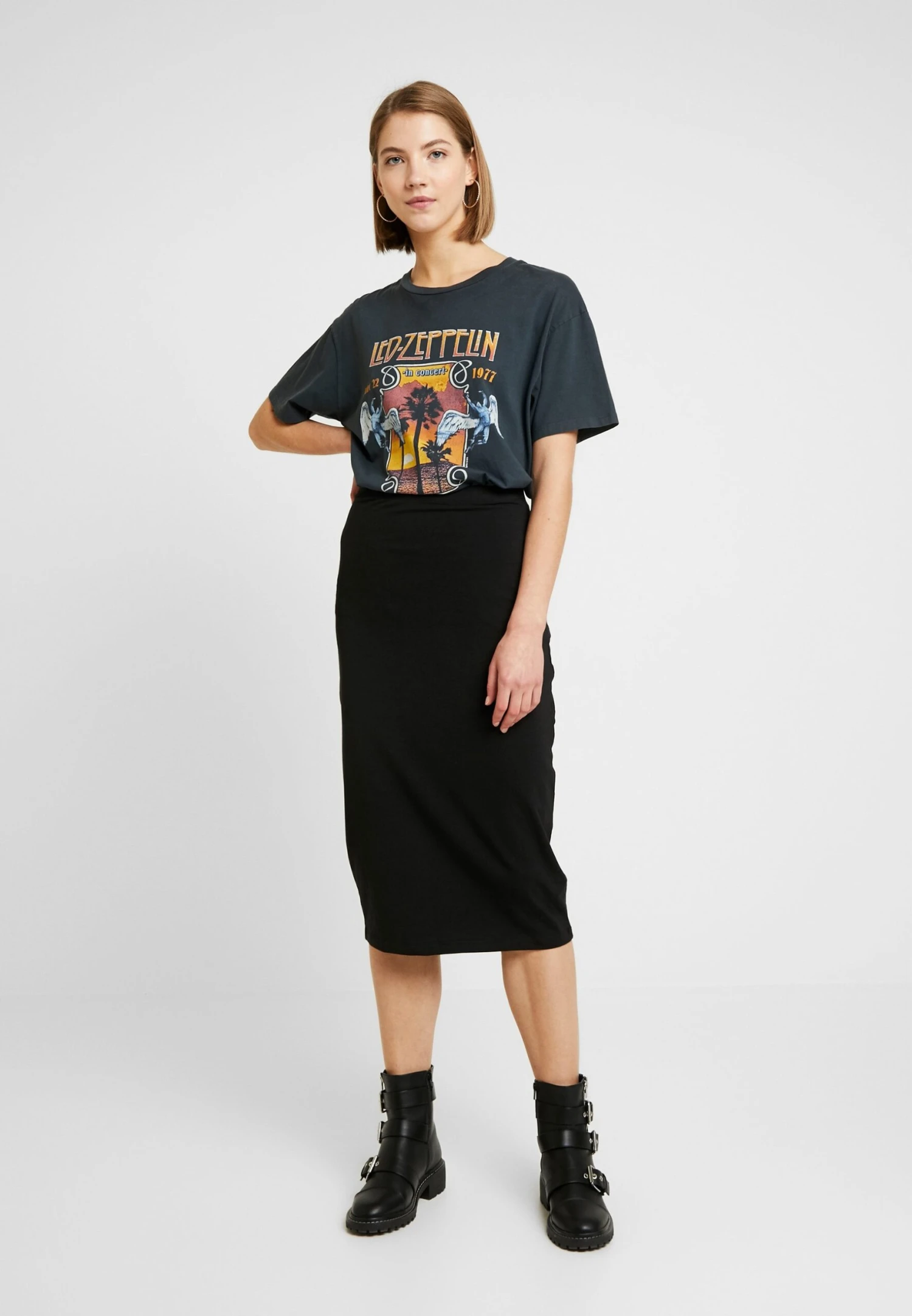 Even&Odd 2 Pack - Jupe Crayon - Black/ Grey – Image 2