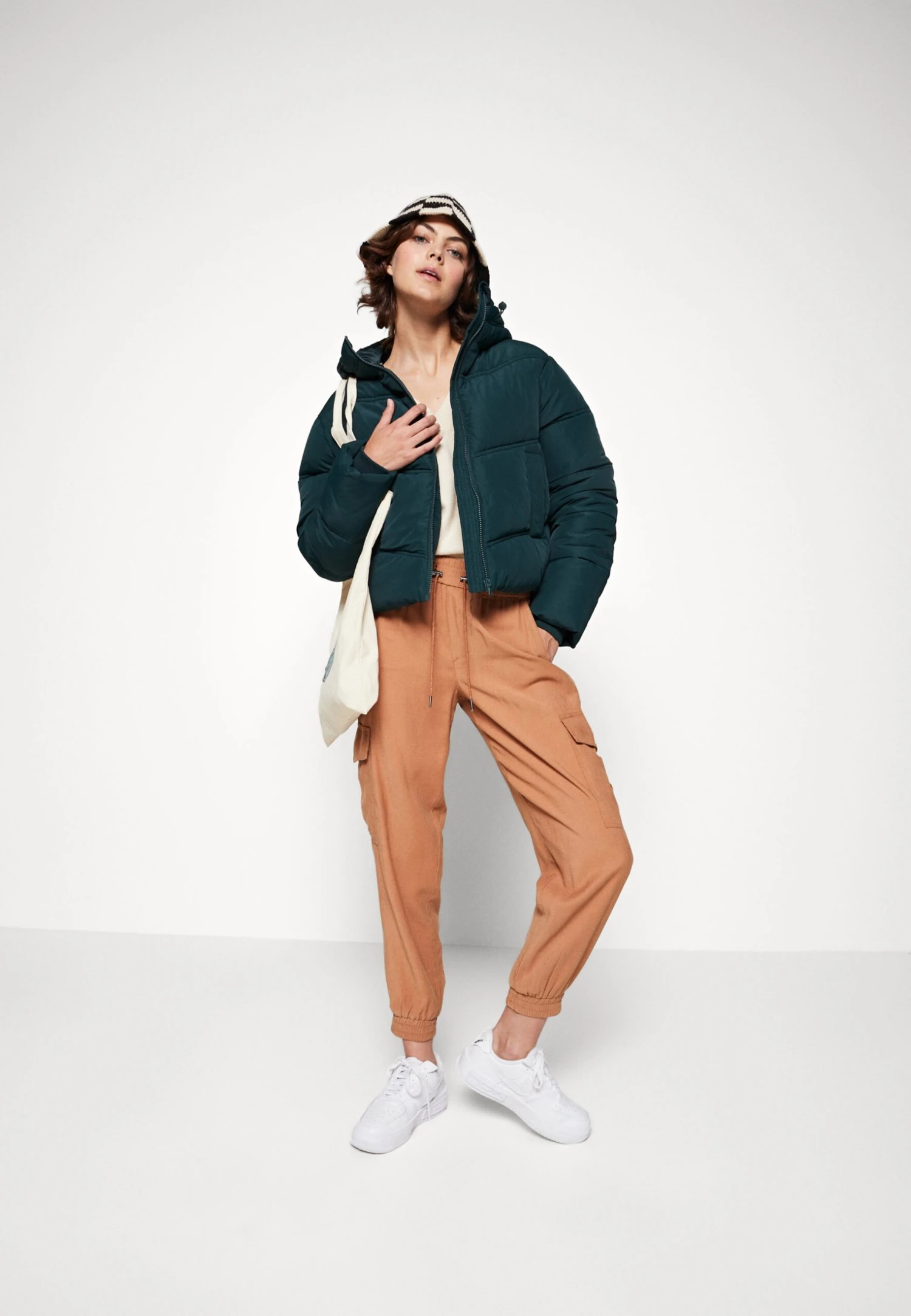 Even&Odd Veste D'Hiver - Dark Green – Image 2