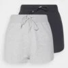 2 Pack - Short - Black - Light Grey