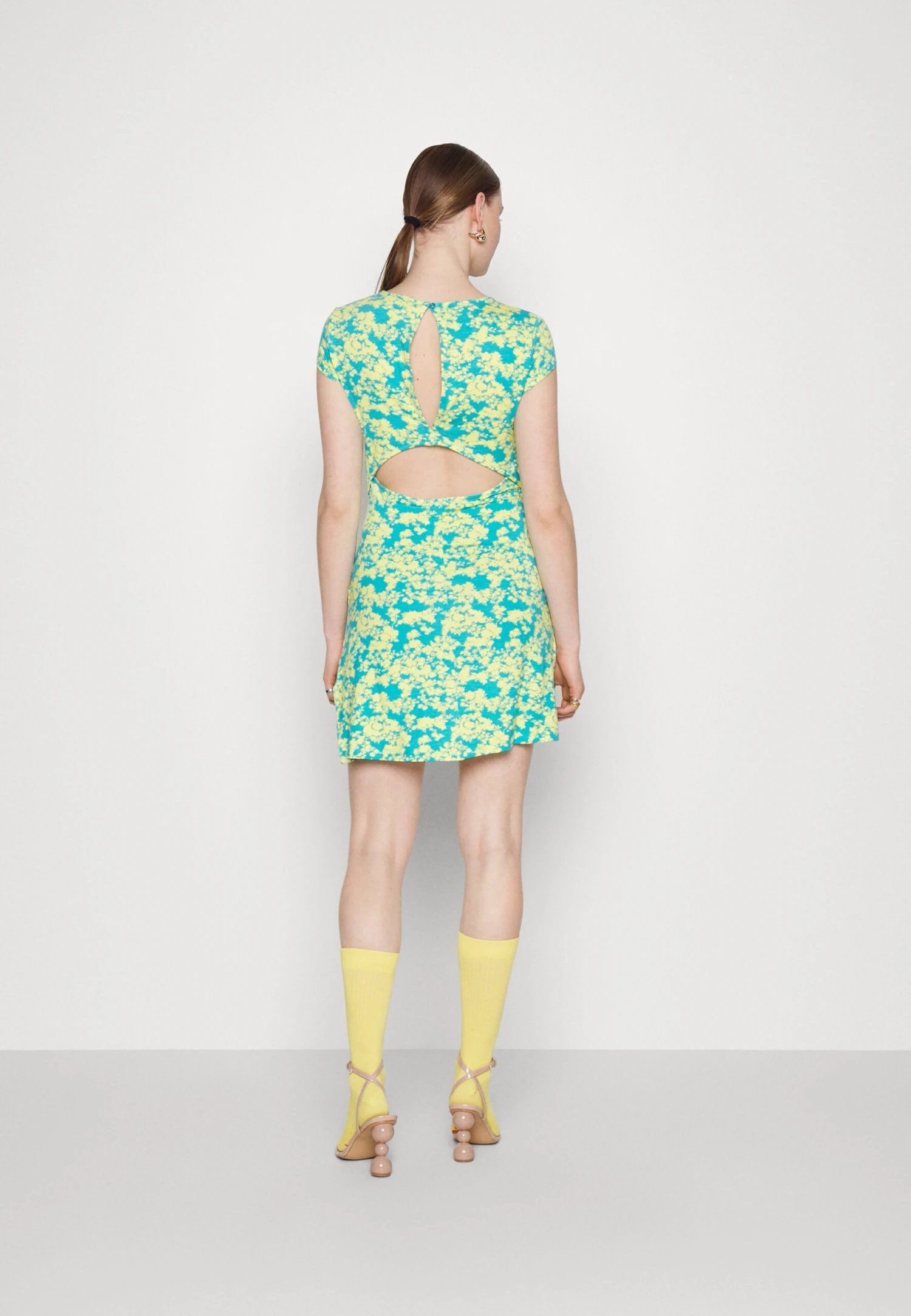 Even&Odd Robe En Jersey - Green/Multi-Coloured