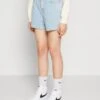 Even&Odd Short En Jean - Light Blue Denim