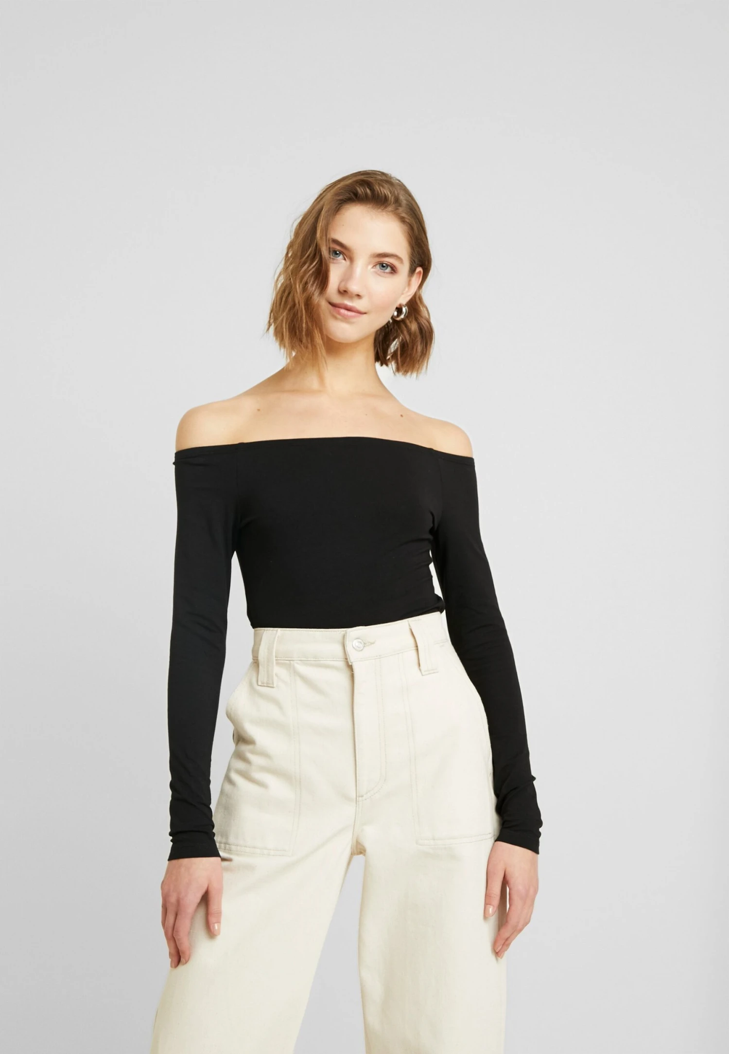 Even&Odd Basic - T-Shirt À Manches Longues - Black