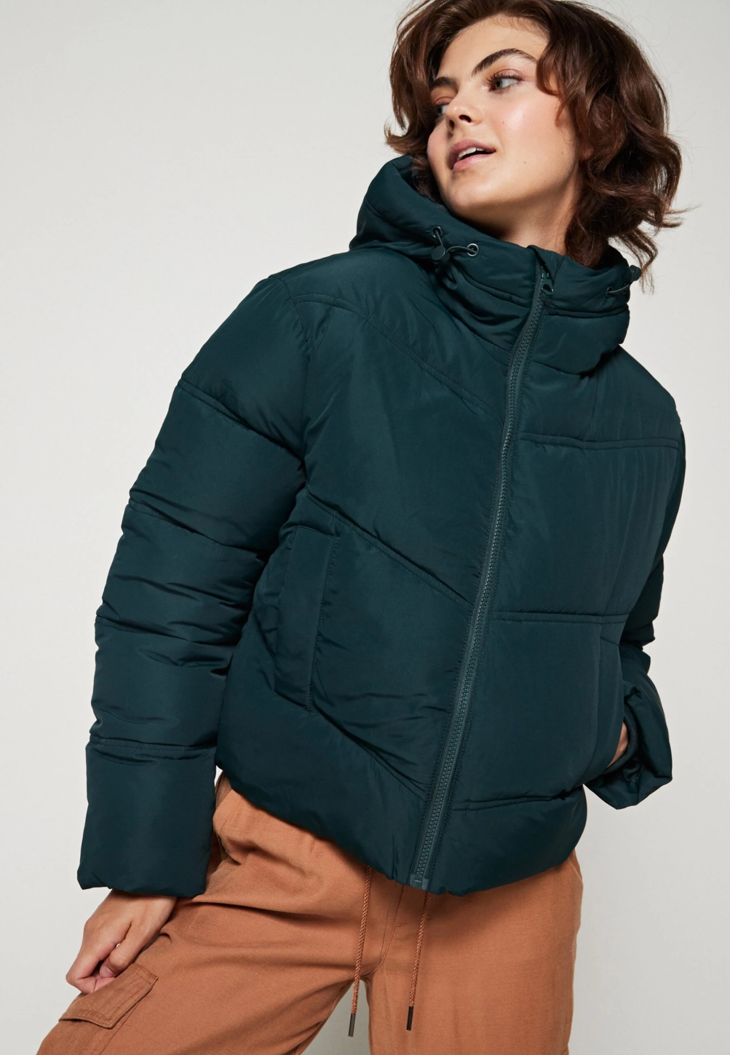 Even&Odd Veste D'Hiver - Dark Green – Image 4