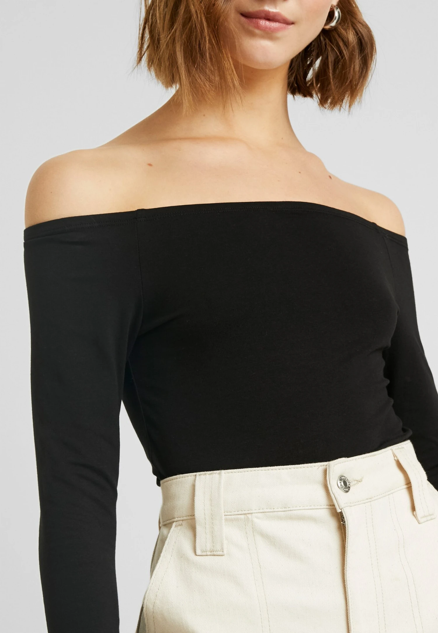 Even&Odd Basic - T-Shirt À Manches Longues - Black – Image 6