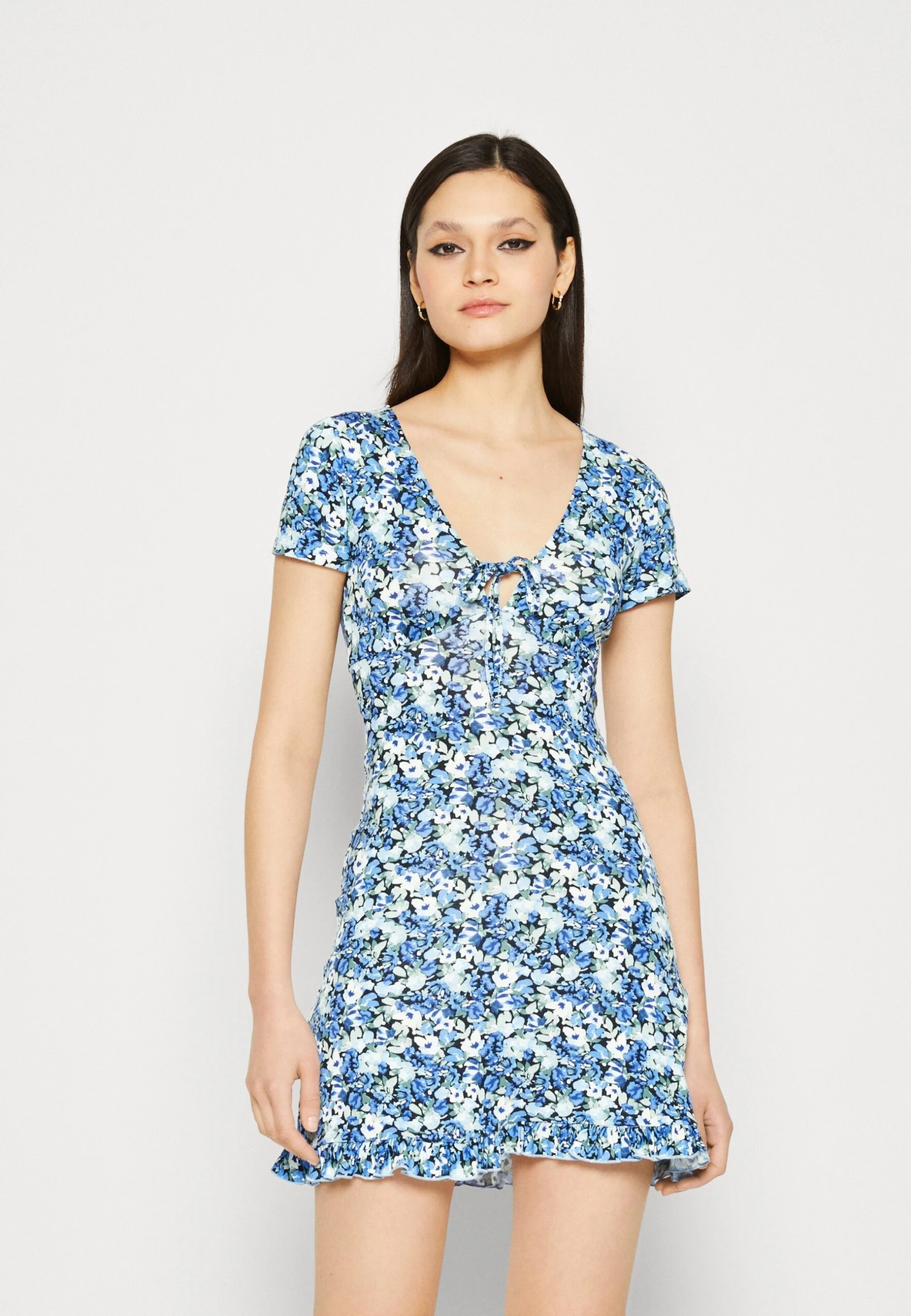 Even&Odd Robe En Jersey - Dark Blue – Image 3