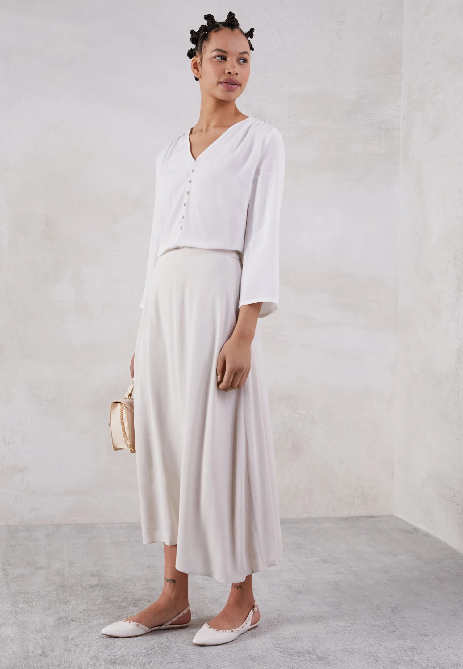 Even&Odd Ballerines - White – Image 4