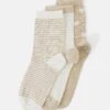 Even&Odd 3 Pack - Chaussettes - Beige/White